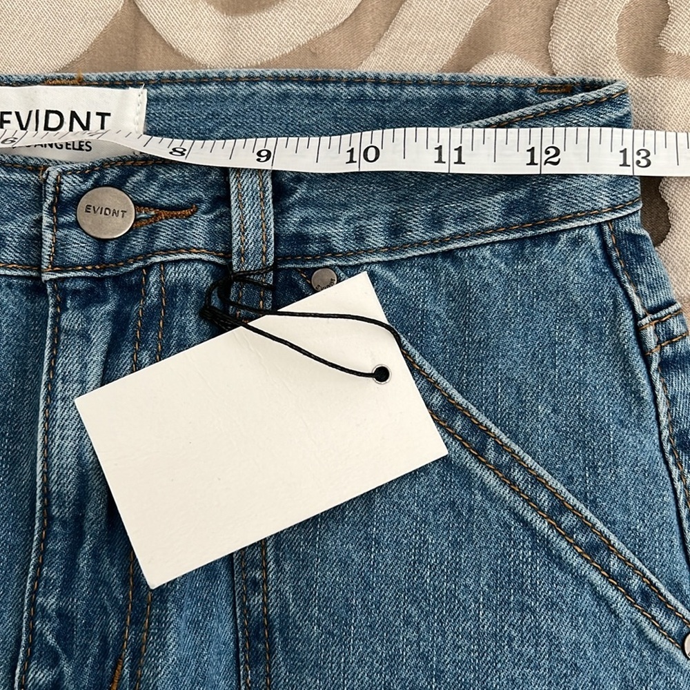 EVIDNT PENCIL SKIRT DENIM Size 26, slit to mid skirt NWT - Picture 5 of 6